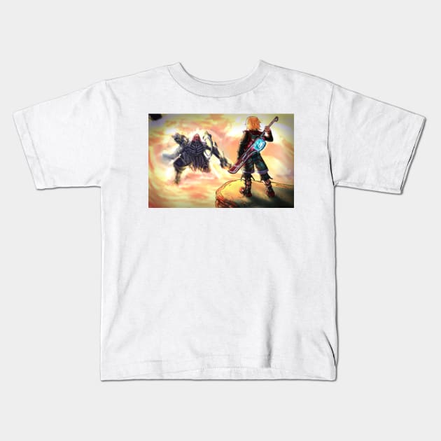 Xenoblade Chronicle: Journey ahead Kids T-Shirt by Arcanekeyblade5